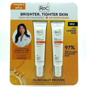 ROC REVIVE and GLOW VITAMIN C MOISTURIZER with SPF 30, 2.5 FL OZ, 2PACK Exp05/27